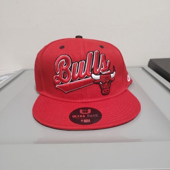 Chicago Bulls Mens Ultra Game NBA Unisex Snapback Hat OSFM Red NWT - Picture 1 of 11